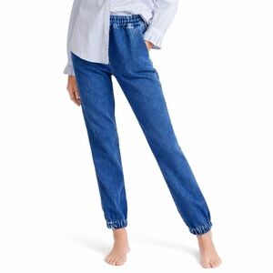 J. Crew MT Pull-on Denim Jogger tall length 0900 medium soft drawstring